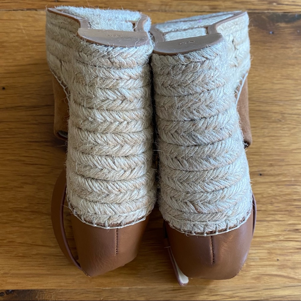 Marc Fisher Adalyn Espadrille Wedge Sandal Women’s SZ 5.5 in Tan Saddle - Picture 6 of 8